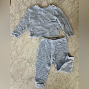 Janie and Jack Blue Striped Set